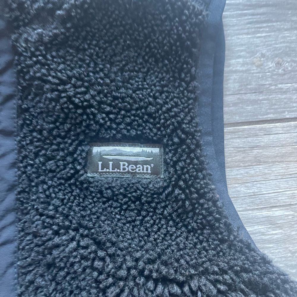L.L. Bean Sherpa Fleece Long Vest - Picture 5 of 6